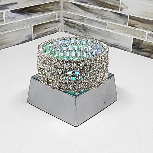 Silver and Diamond Accent Bracelet - Picture 4 of 13